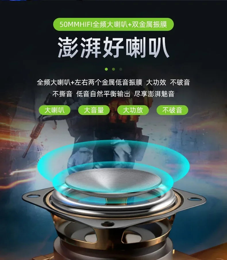 30W high power bluetooth speaker portable RGB colorful light waterproof wireless subwoofer 360 stereo surround TWS FM boombox