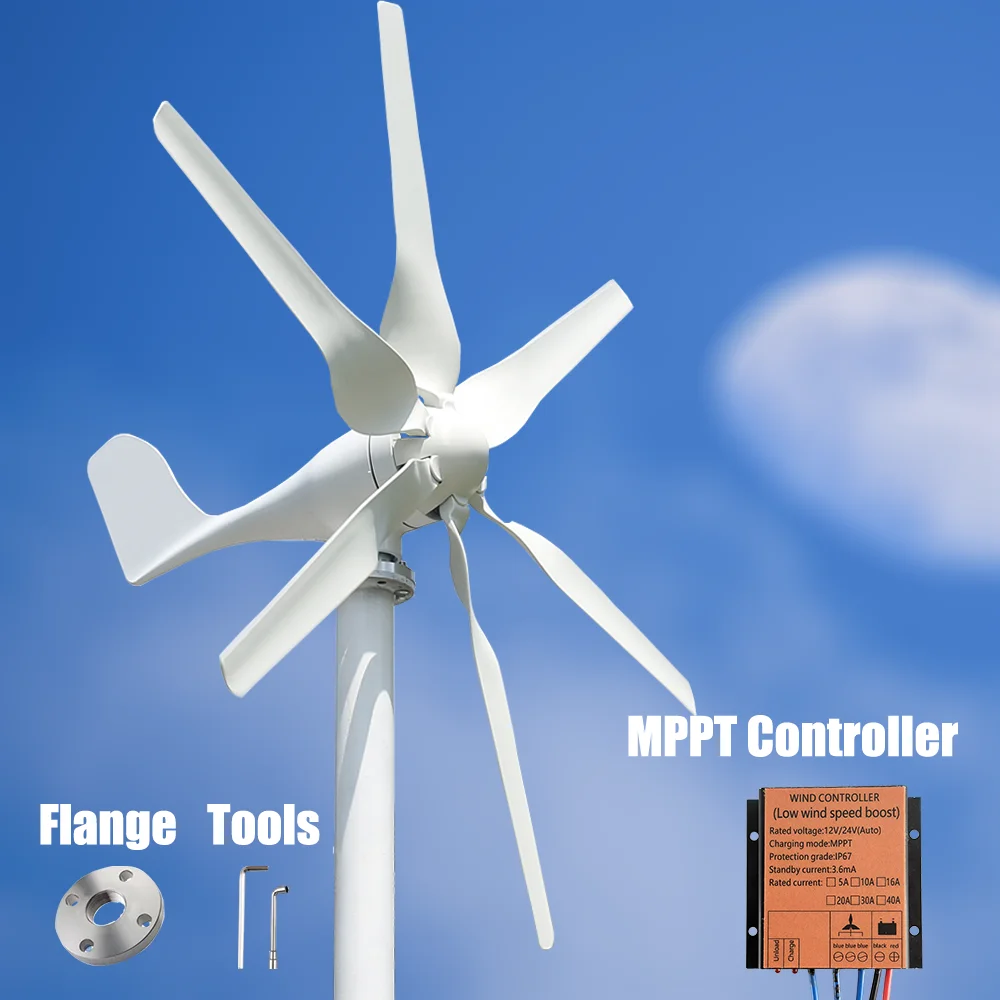 2000W 3000W Windmill Wind Turbine Generator Complete Power Supply System Kit Electric Generator Free Energy Home Appliance