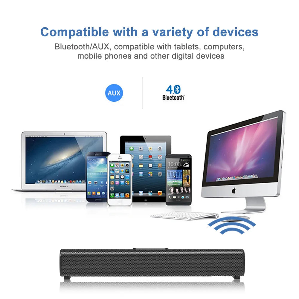 Home Cinema System SoundBar for TV/computer/projector Support USB HDMI/ARC/Optical Bluetooth Speakers 50W High Power Echo Wall