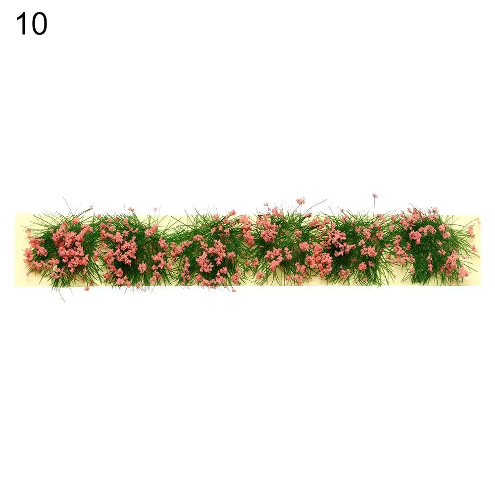 DIY Miniature Garden Decor Durable Static Scenery Model Landscape Wargame Grass Tufts Building Layout Sand Table Flower Cluster