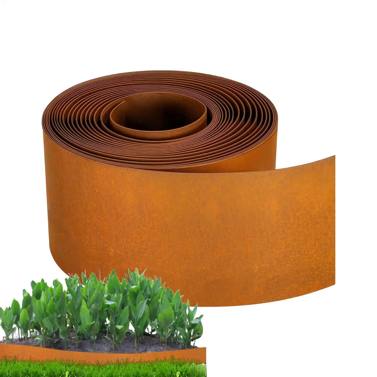 Garden Border Lawn Edging Multi Edge Modern Tall Metal Steel Edge Weathering Resistant Steel for Greenhouse Garden Yard Patio