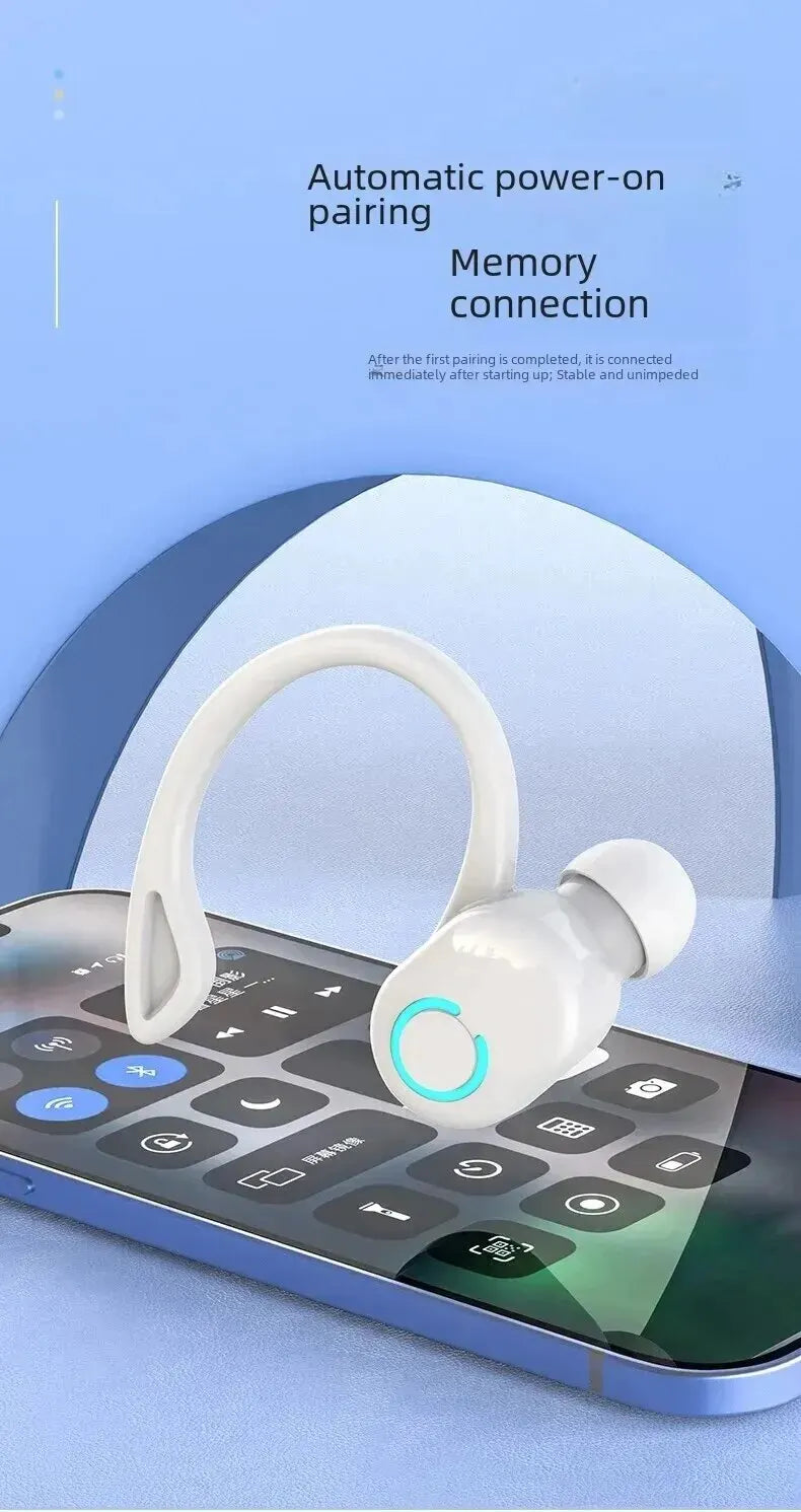 Wireless Bluetooth 5.2 Earphones Sports Running Headset Ear Hook Headphone HiFi Stereo Noise Reduction Music Headset For iPhone