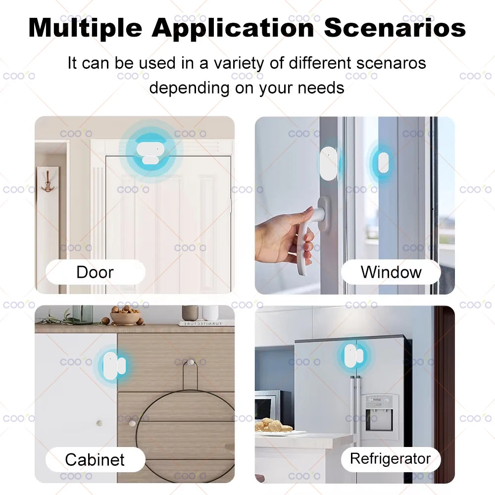 ZigBee 3.0 Smart Window Door Gate Sensor Magnetic Detector Smart Home Security Alarm System Smart Life Tuya App Remote Control