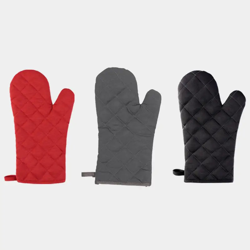 Useful Microwave Oven Gloves Multi-Color Kitchen Cooking Baking Mitts Pot Pad Heat Proof Protected High Temperature Resistant