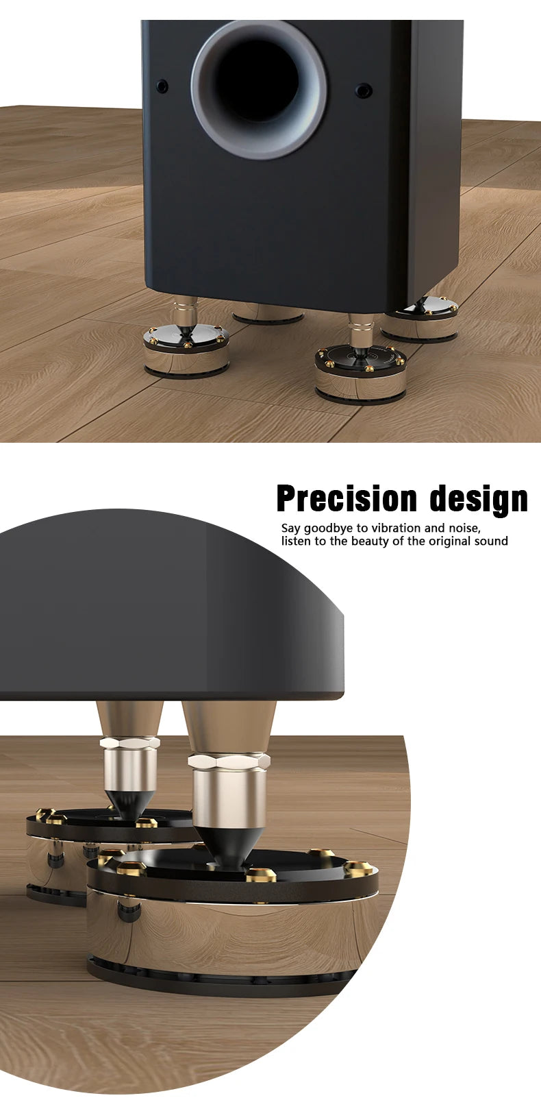 2025 New Home Theatre System XSSH Audio Audiophile Shock Damping Pad Heavy Speaker CD Amplifier Spike Stand HiFi Isolation Feet