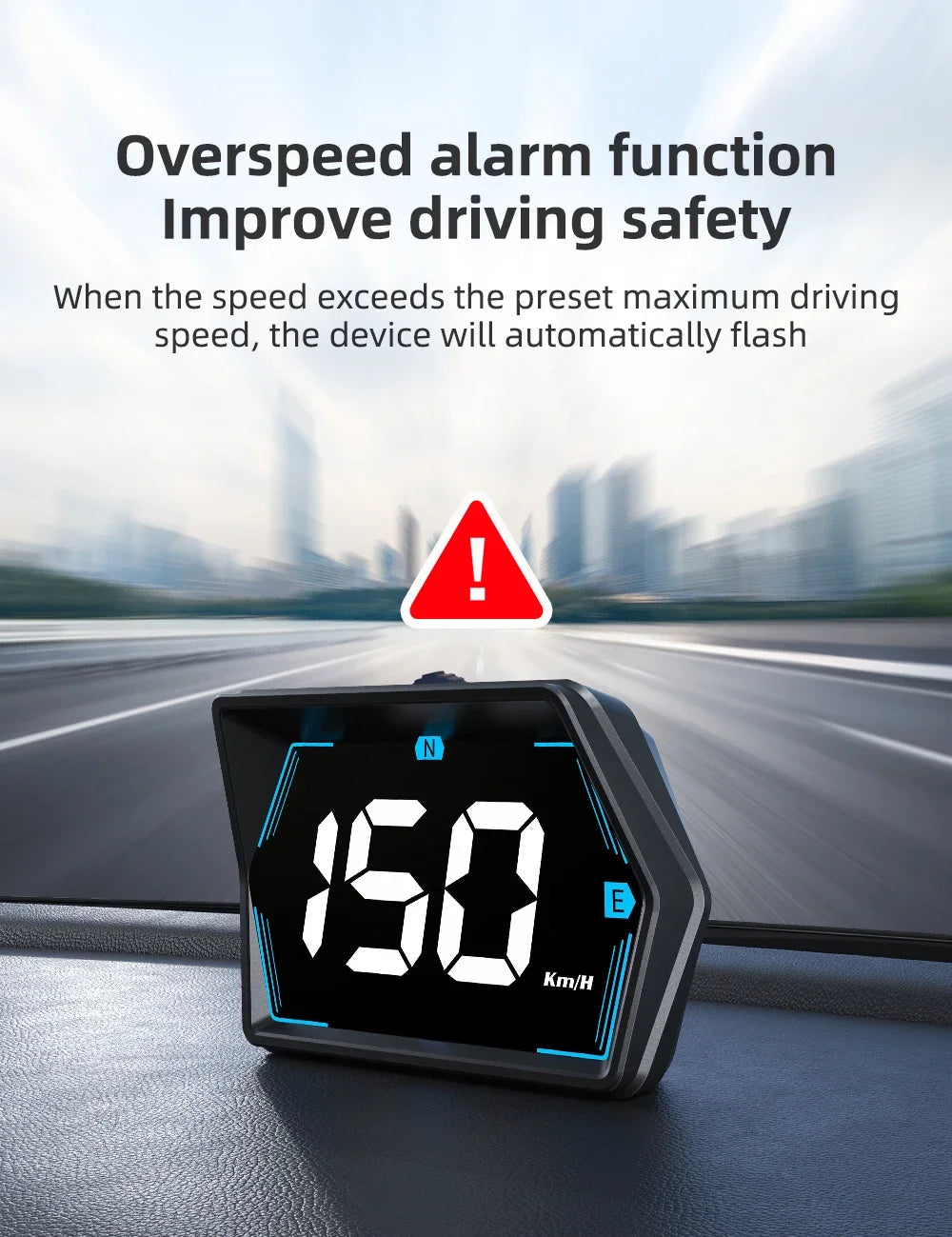 G20 Car Head Up Display GPS HUD Smart Meter Auto GPS Security Overspeed Alarm Speed Compass Electronic Accessories Hud Display