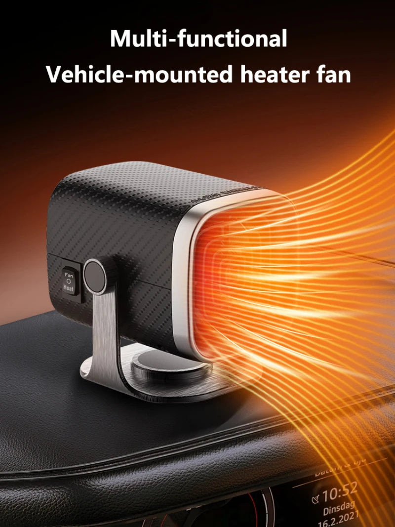 New Car Heater 12V/24V Electric Cooling Heating Fan Electric Heater Fan Windshield Defogging Demister Defroster Car supplies