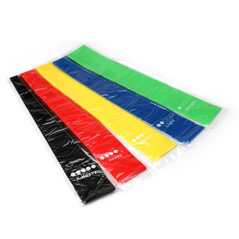 5Pcs Fitness Elastic Band Resistance Band Yoga Exercise Training Gym Fitness  Sports Ring Sports Crossfit Resistance Bands