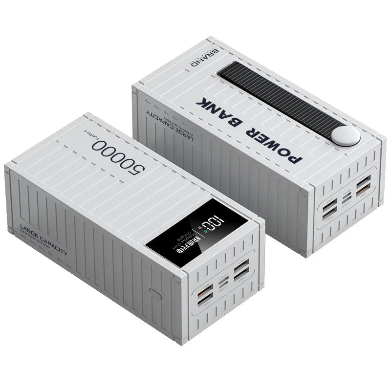 New Container Super Fast Charging 10000 20000 50000mAh PD 22.5W Large Capacity Creative Power Bank Outdoor Power Supply