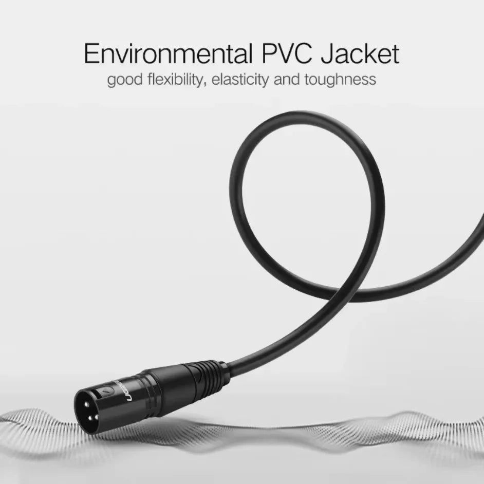 XLR Cable Audio Line 3Pin XLR Male to Female Microphone Extension Cable for Mixer Amplifiers Sound Cannon Balanced XLR Cable