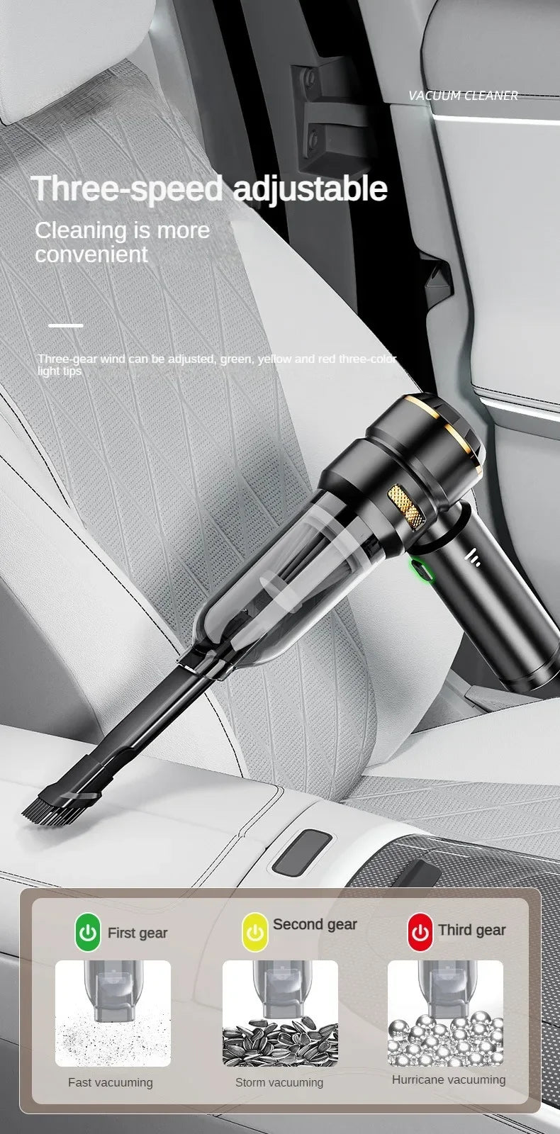 2026 New Car Vacuum Cleaner Strong Suction Cordless Wireless Cleaner Portable HandHeld Vacuum Cleaner Cleaning Machine