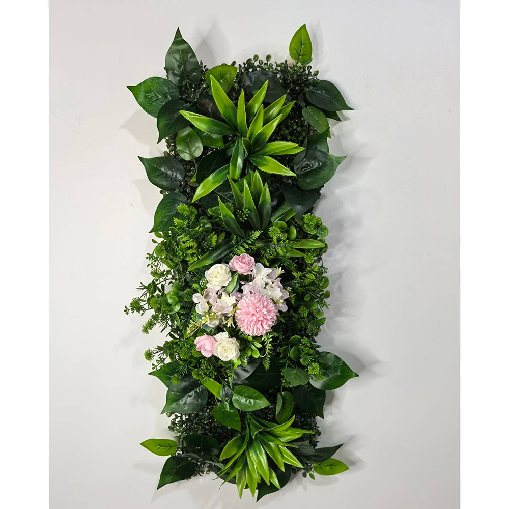 25*75CM Artificial Lawn  Plant Green Imitation Grass Plant Wall Panel Home Decoration Shingle Nail