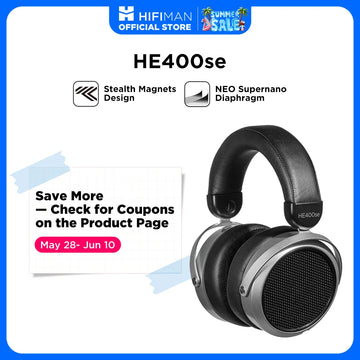 HIFIMAN HE400se Planar Magnetic Headphones with Stealth Magnets