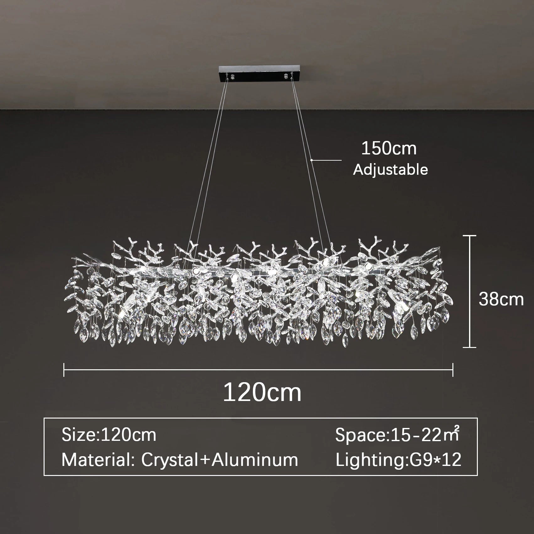 Luxury Modern Ceiling Chandelier Interior Decoration Villa Dining Living Room Crystal Pendant Lamp Home LED Lighting Fixtures