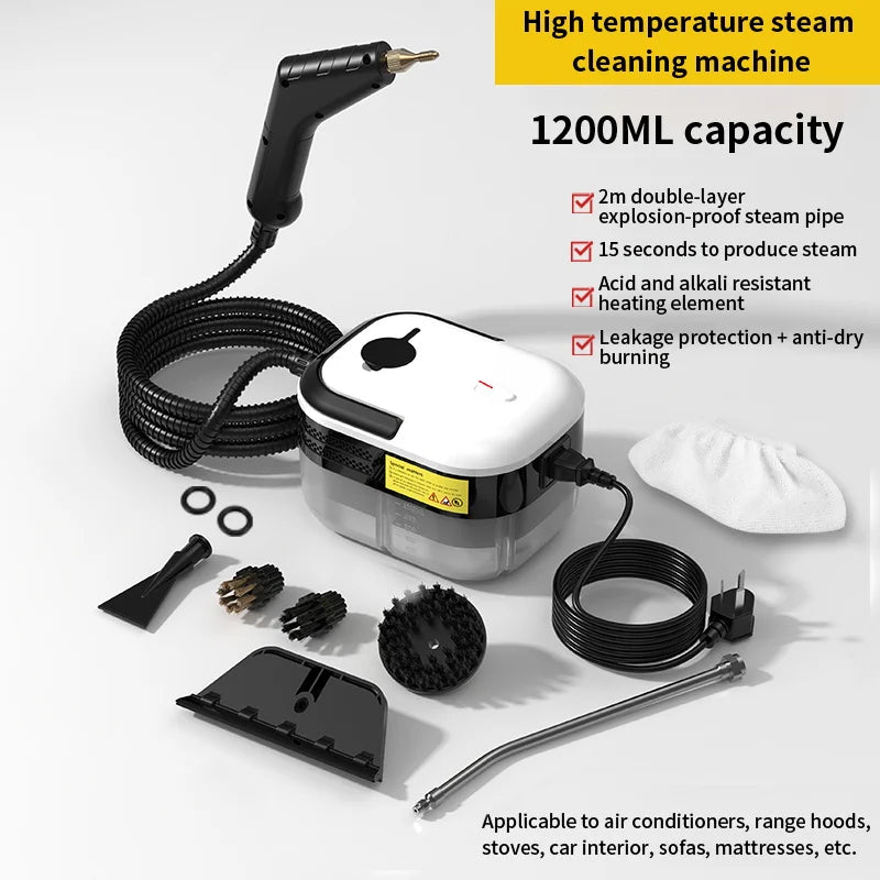High PressureTemperature Steam Cleaner Steam Mop Sterilization Handhled Household Air Conditioner Kitchen Furniture Bathroom Car