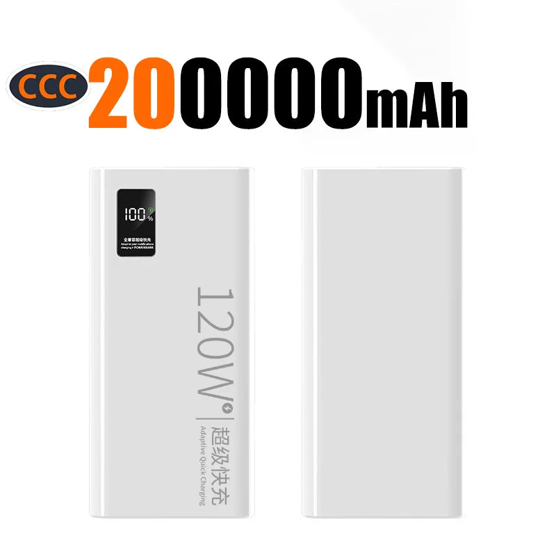 500000mAh Large-capacity Super-fast Charging Power Bank With Digital Display Portable Mobile Power Supply for All Phones