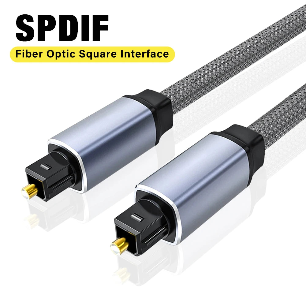 Digital Optical Audio Cable Toslink SPDIF Coaxial Cable for Amplifiers Player Blu-ray Xbox PS4 TV Soundbar Fiber Cable 1m 2m 3m