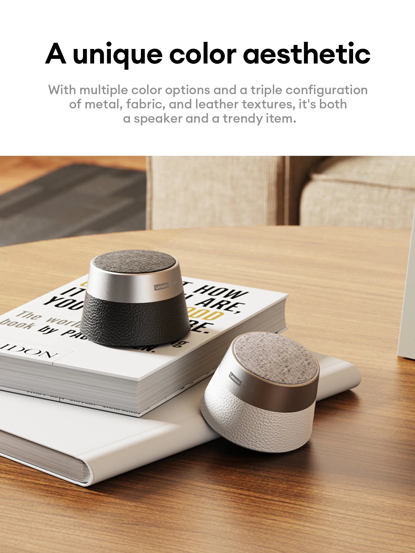 Choice Lenovo Bluetooth Speaker Magnetic Wireless Bluetooth 5.4 Player IPX5 Waterproof Mini Portable Loudspeaker Music HD103 Pro