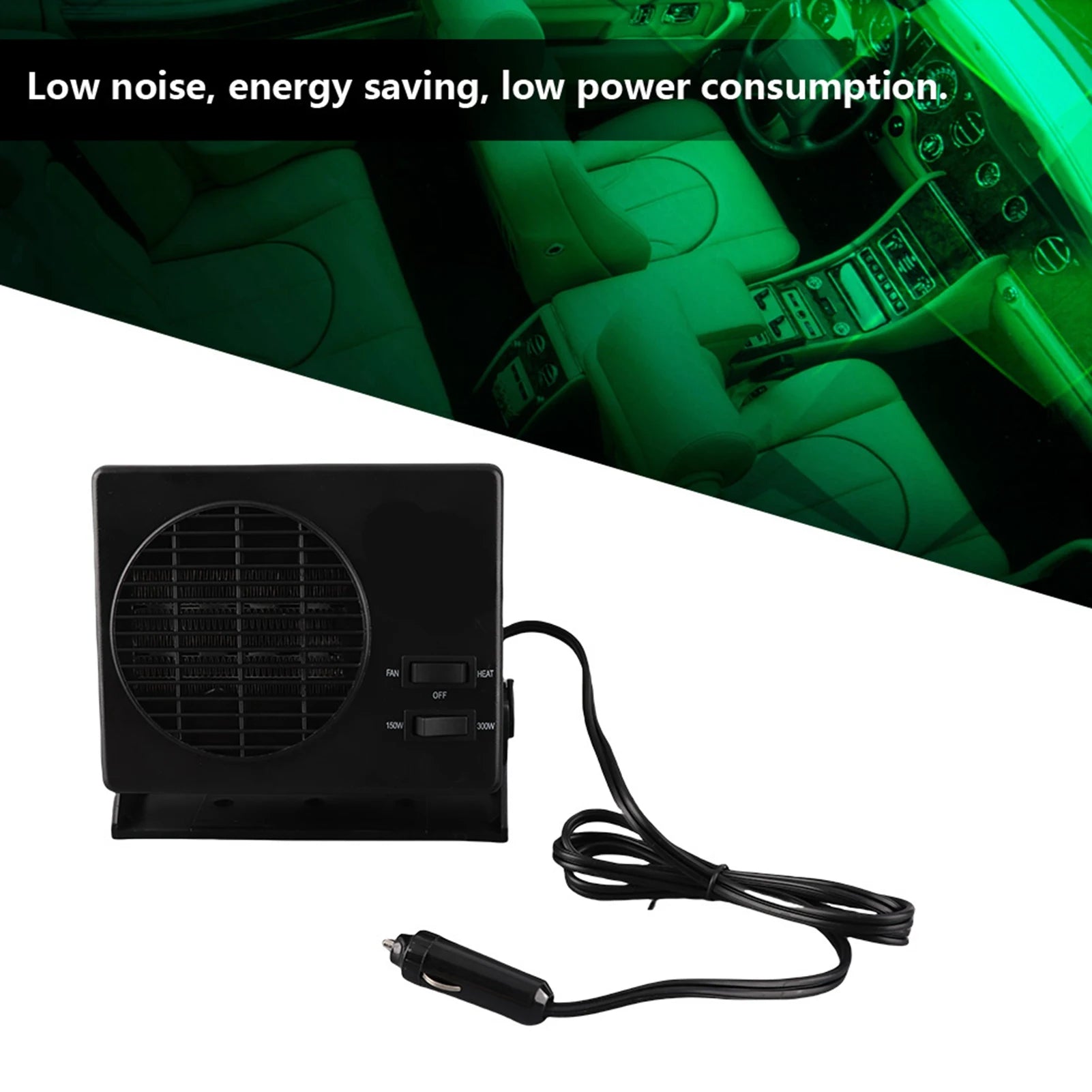 300W Car Portable Heating Cooling Heater Fan Defroster Demister   Defroster Window Demister Ceramic Heater