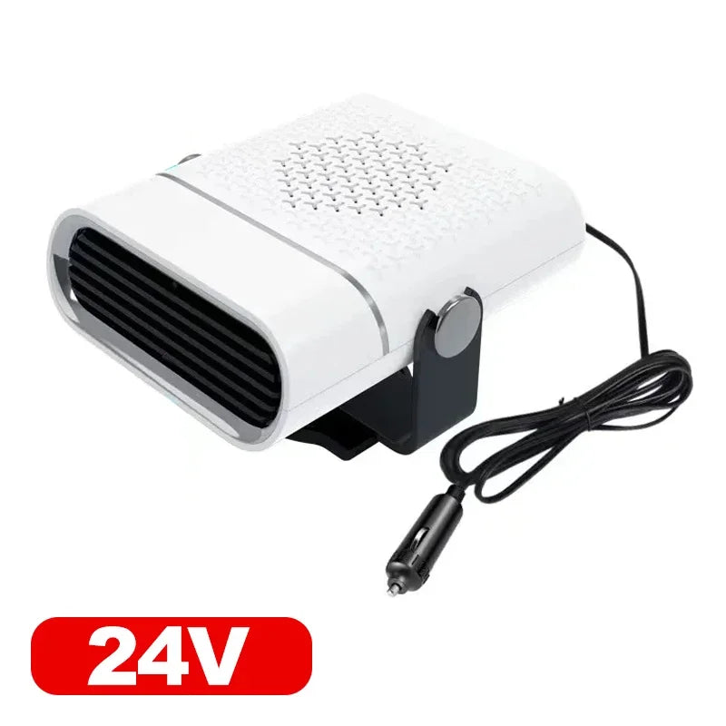 Car Heater Fan 12V/24V Car Heater Electric Cooling Heating Auto Windshield Defroster Defogging Demister Car Anti-Fog Heater