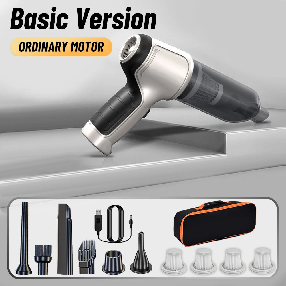 Car Vacuum Cleaner Wireless Portable Vacuum Cleaner 95000PA High Power 2 in 1 Mini Handheld Vacuum Cleaner Blower for Car Home