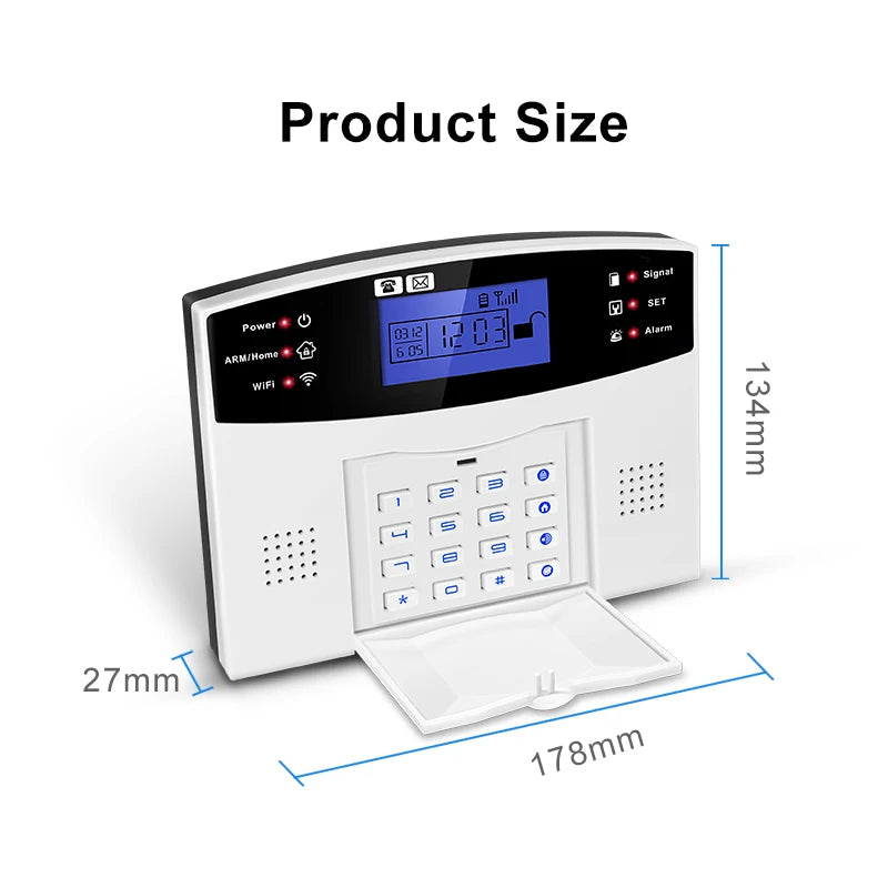 DYGSM Tuya Smart 4G+Wifi Home Security Alarm System Wireless Burglar Alarm System Smart Life App Control work with Alexa