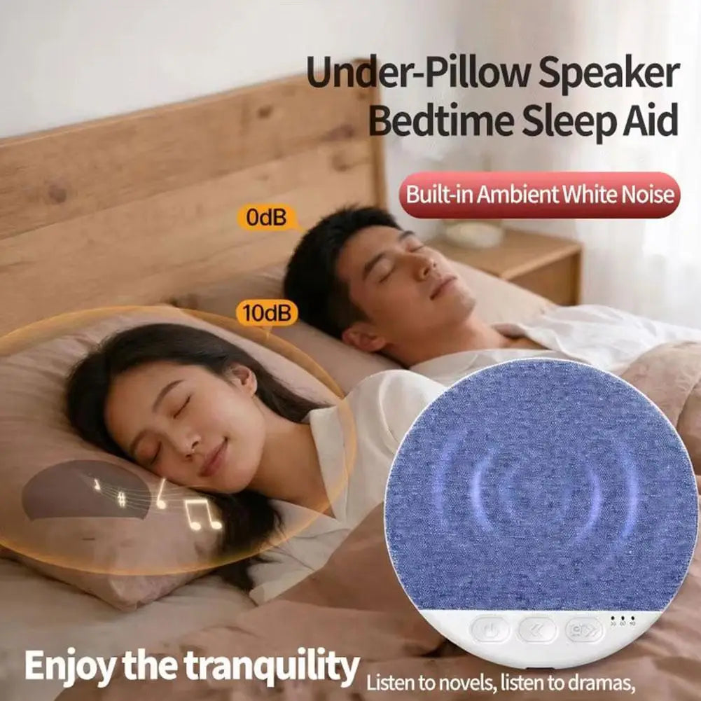 Speaker Bluetooth 5.4 Bedroom Pillow Under Pillow Sound Machine With White Noise Scheduled On/Off HiFi Stereo Sound Heavy Bass