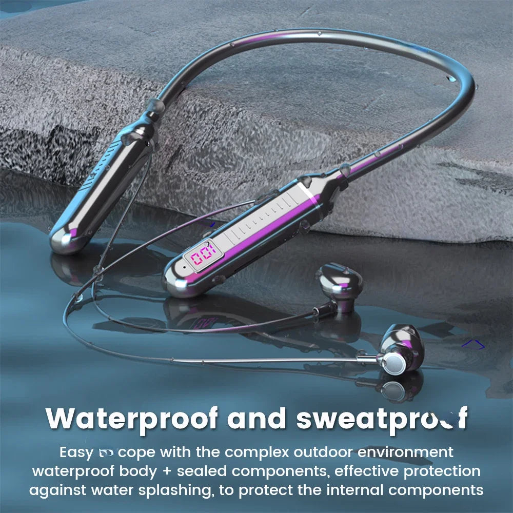 HyperWave 5.3 Wireless Neckband Gaming Earphones - LED-powered sound