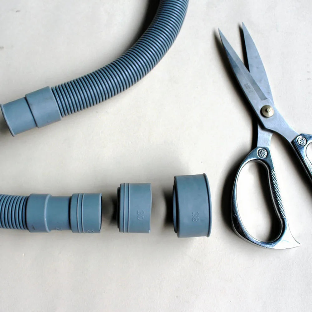 70/150/200cm Drain Pipe Washing Machine Dishwasher Drain Waste Hose Extension Pipe With Hose Clamps Set Wash Machine Accesories