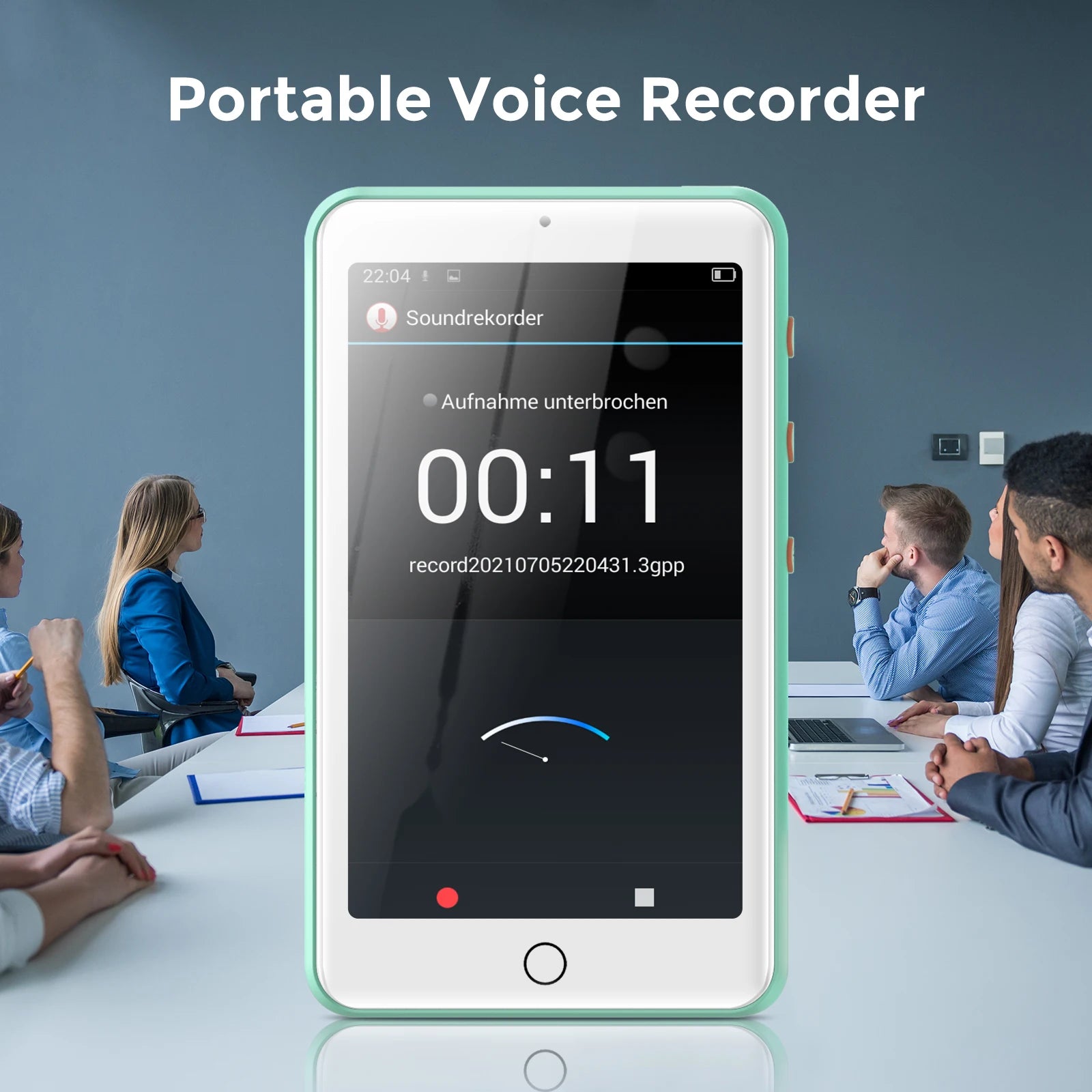 Portable MP4/MP3 player bluetooth speakers & wifi, music player with video, FM radio, eBooks, Recorder, capacity up to 512 GB
