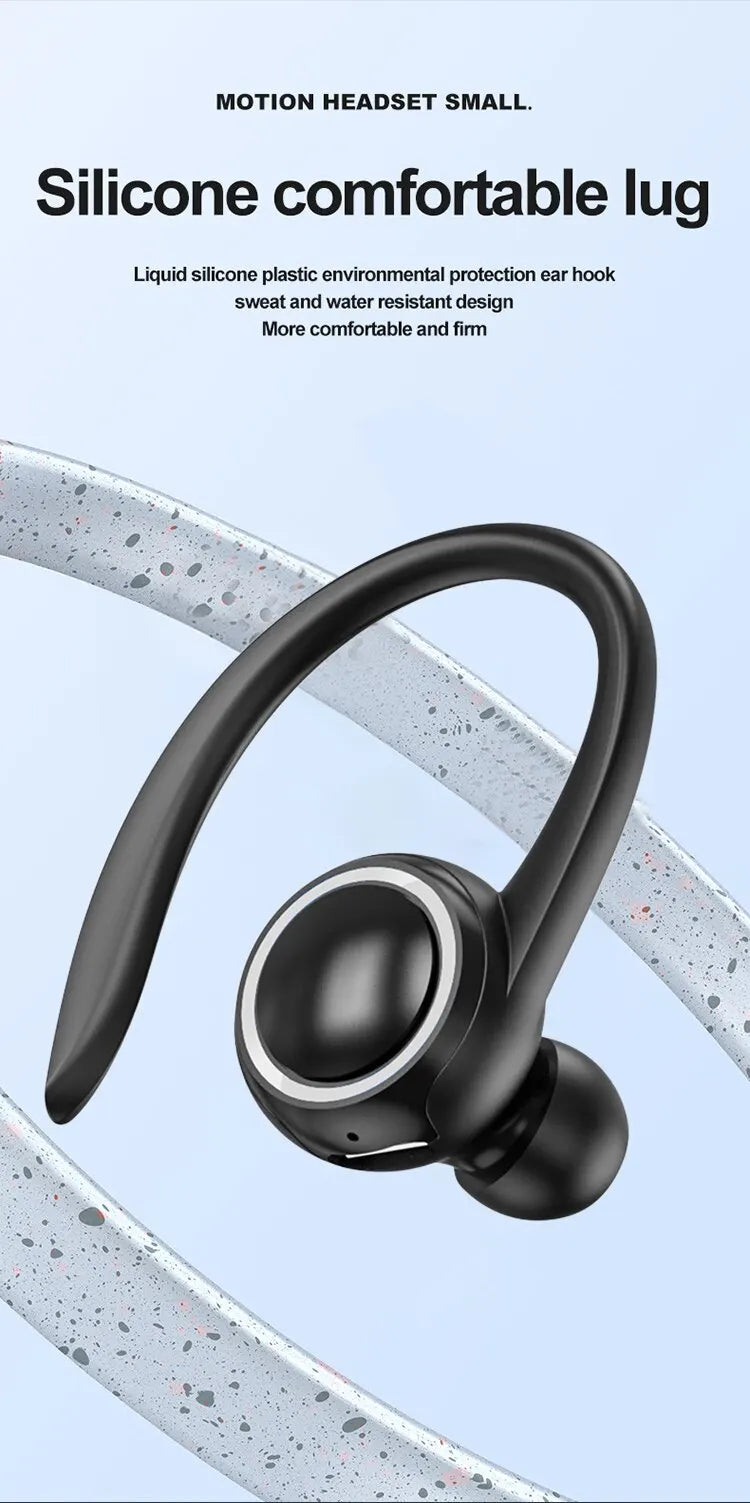 Wireless Ear Hanging Bluetooth 5.2 Earphones Sports Fitness Music Headset In Ear Noise Cancelling Headphones For iPhone Xiaomi