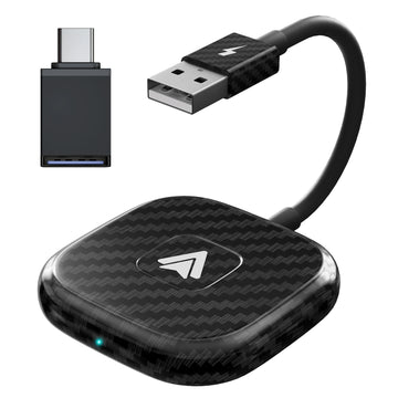 Wireless Android Auto car Adapter, Wireless Carplay Dongle Convert Wired to Wireless For android/iPhone Plug and Play
