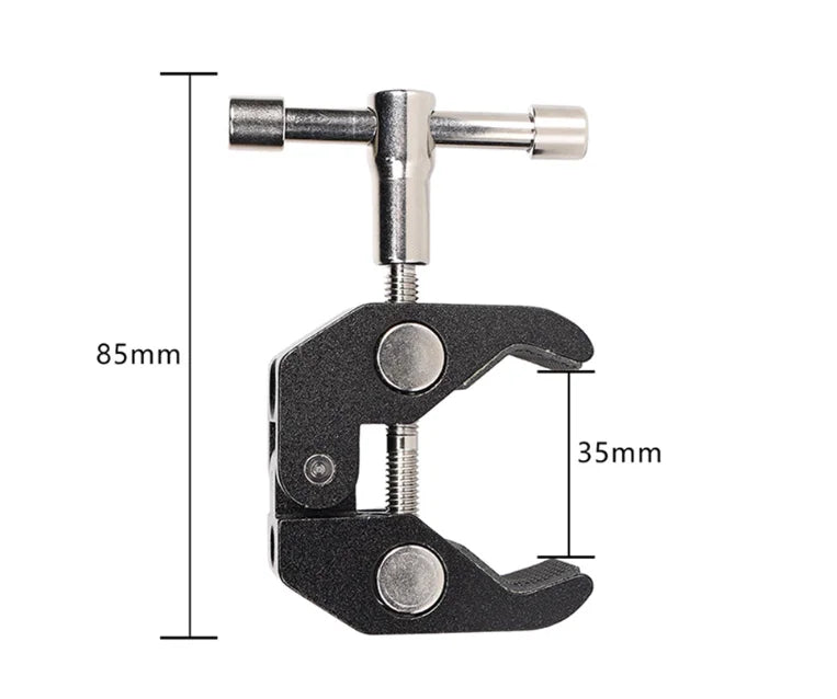 Crab Clamp Clip Multi Functional Anti Slip Adjustable Photography Equipment Accessories for Monitor LED Light Camera Bracket