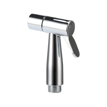 Handheld portable toilet flushing device with spray gun, handheld faucet, household bathroom shower head, self-cleaning