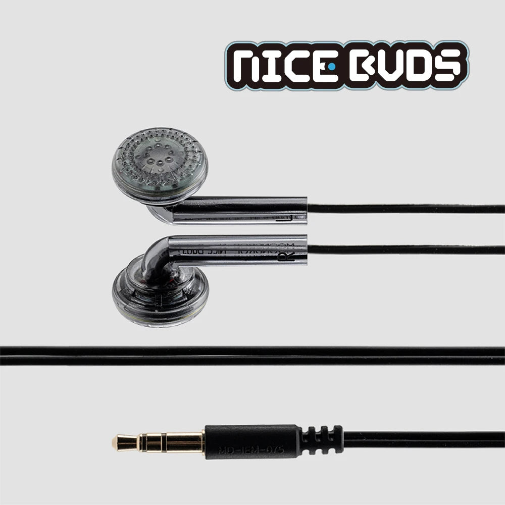 MOONDROP NICE BUDS Flat-headed Earbuds 15.4 Dynamic Driver Wired earphones