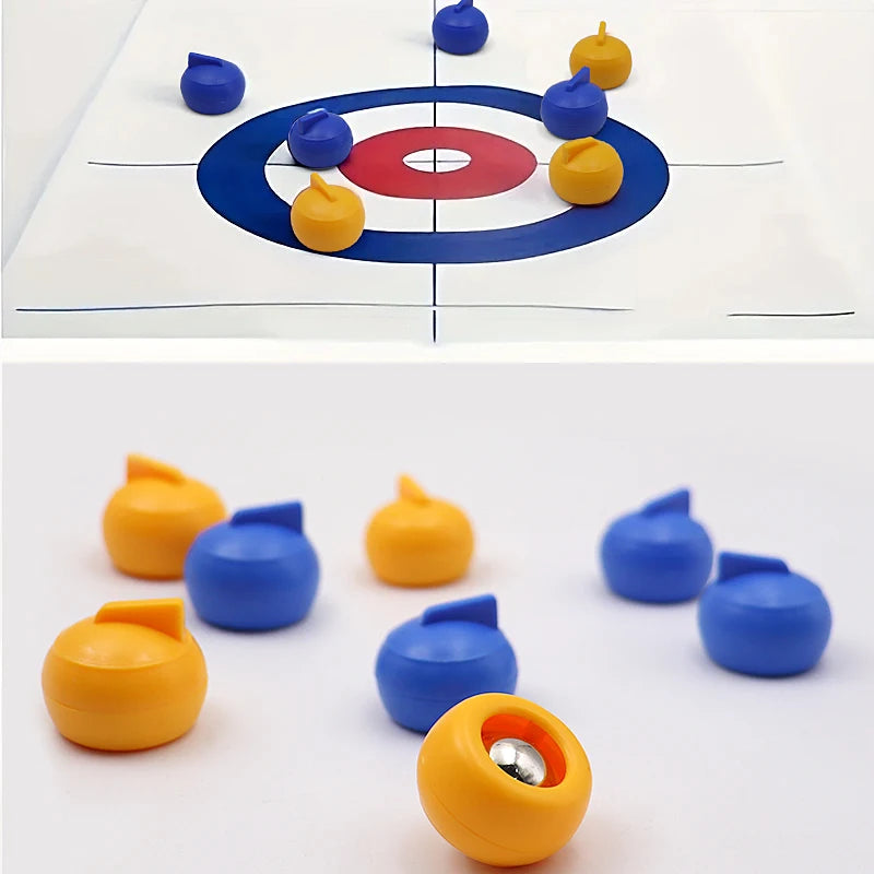 Table curling game is suitable for teenagers or adults, with 8/16 roller skates to choose from for party entertainment games