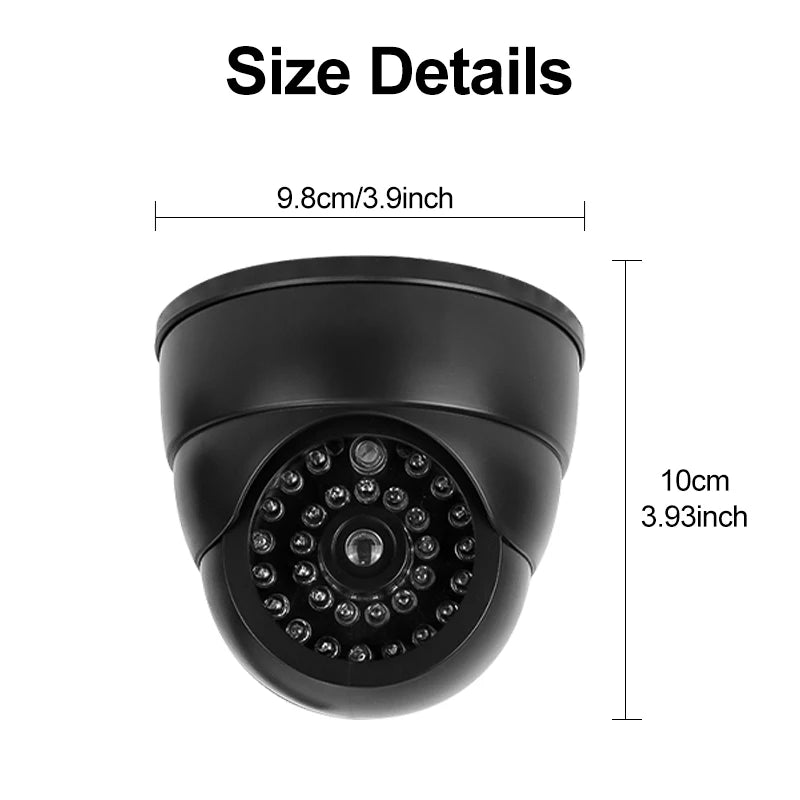 Fake Camera Dummy CCD Security Camera Simulation Camera Realistic Red Flashing Led Home Office Surveillance System Scare Theft