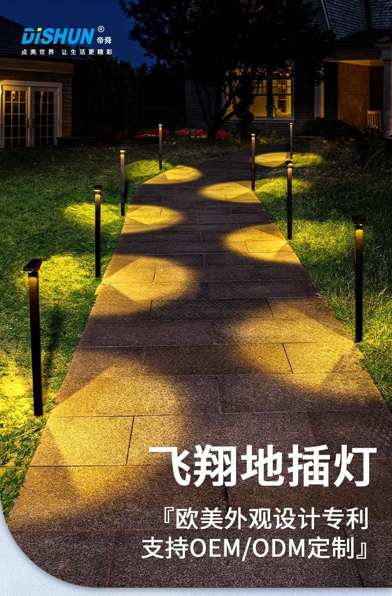 Solar-Powered Lawn Lights, Outdoor Waterproof Ground Lights, Suitable for Courtyards, Paths, Gardens, Lawns, Camping, Outdoor Areas, and Deck Ambiance Decoration and Landscaping