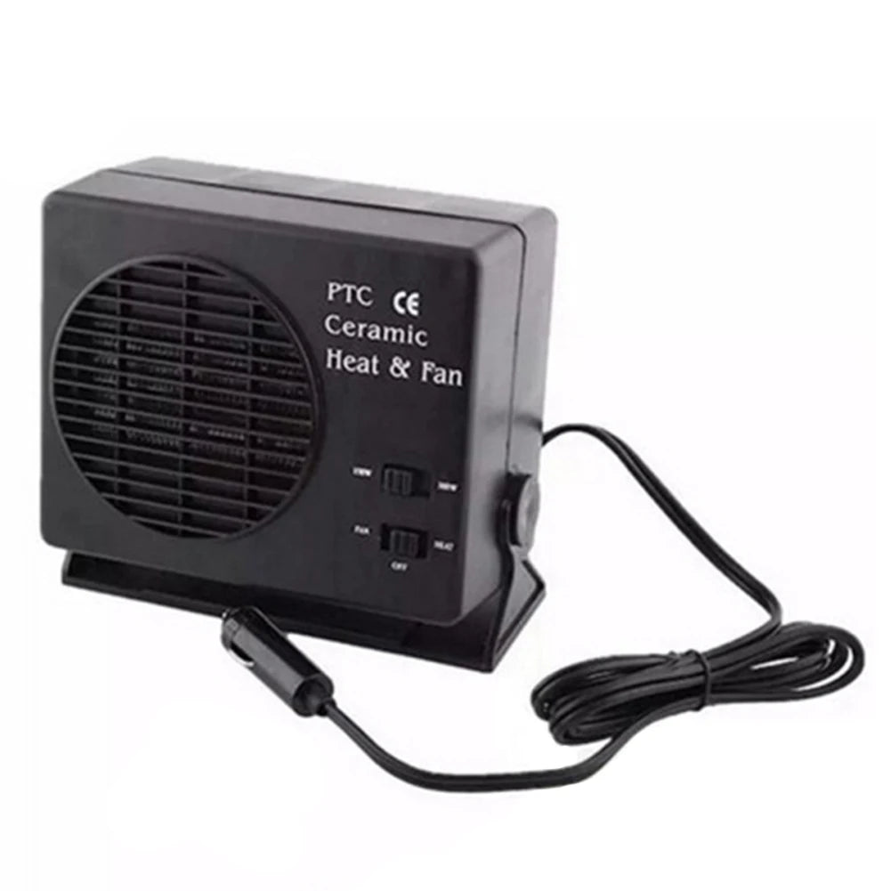 150/300W Car Heater 12V Window Defroster Demister Fast Heating Anti-Fog Heater 2 in 1 Cooling Heating for Driving Camping Travel