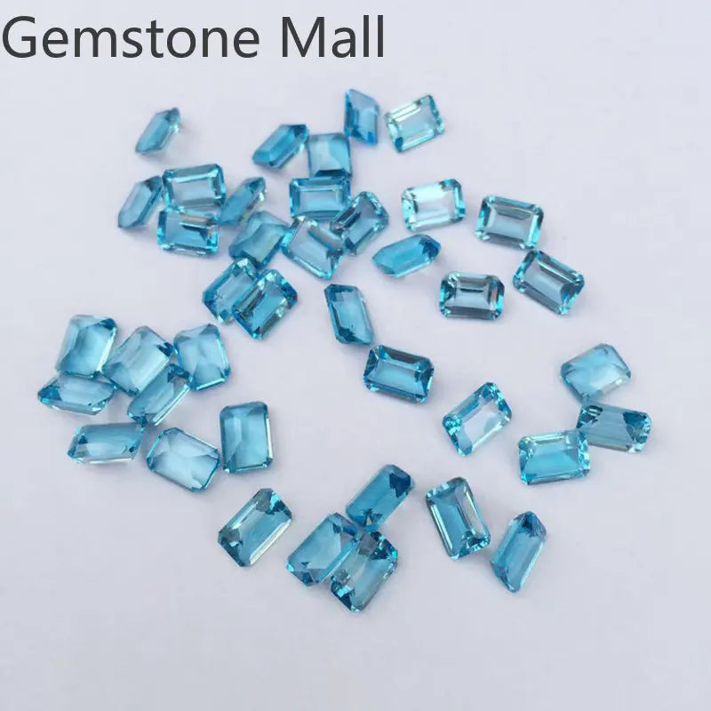 Wholesale Price Emerald Cut Topaz 3mm*5mm To 13mm*18mm VVS Grade Natural Topaz Loose Gemstone for Jewelry Shop