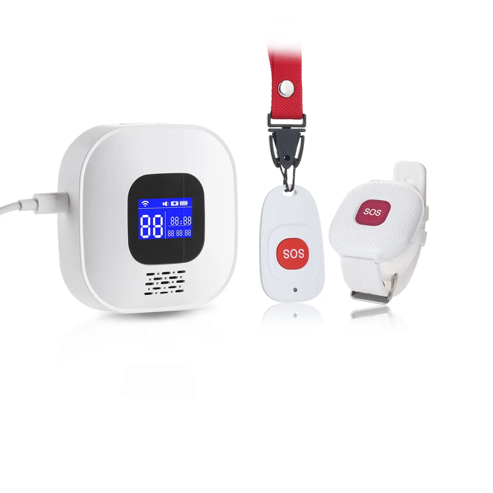 Topvico Tuya SOS Button WiFi Emergency Button for the Eldely Alarm, Fall Alert Call, Panic Button Bracelet Seniors Old People