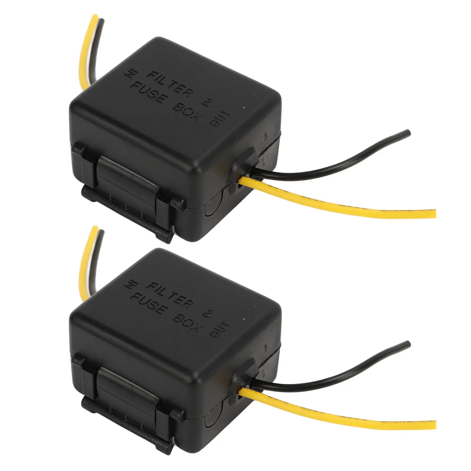 2Pcs Car Power Filter Stereo Noises Reduction Stereo Noise Suppressor Reducer 12V Interference Proof for Equalizers Amplifiers
