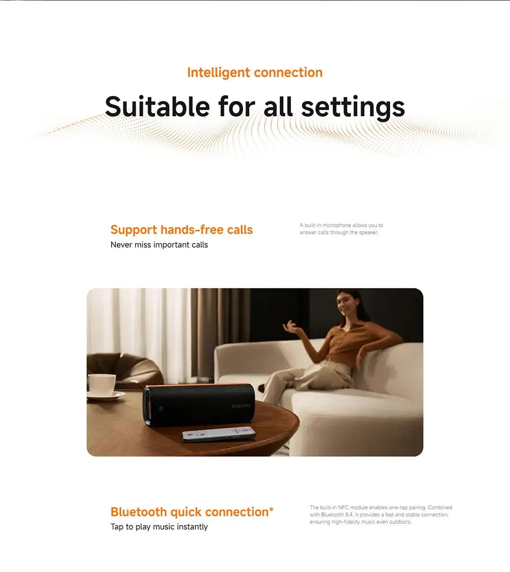Xiaomi Sound Party TWS Stereo Speaker Global Version IP67 Waterproof Bluetooth 5.4 Harman AudioEFX Combo 50W Portable Speaker