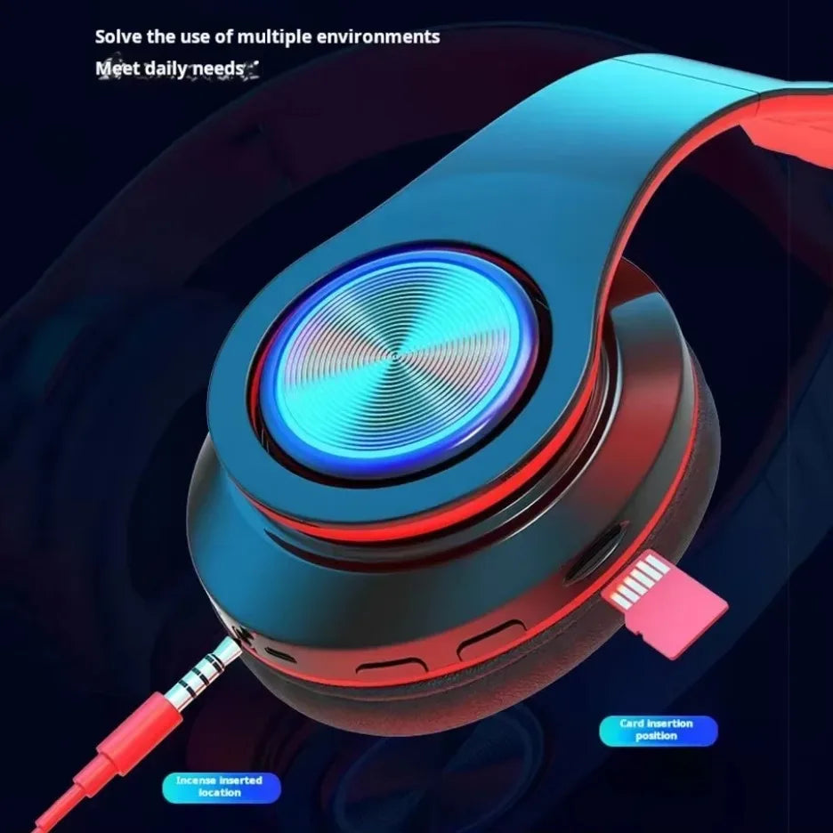 RGB Wireless Gaming Headset with Bluetooth 5.0