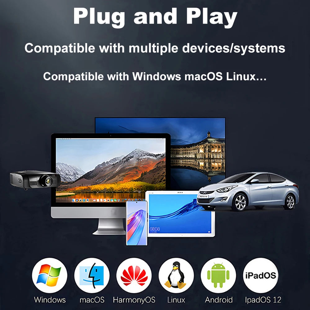 Smart Display HDD Case 2.5 Inch Transparent HDD Enclosure USB3.2 Gen2 External HDD Shell SATA HDD SSD Storage Case for Laptop PC