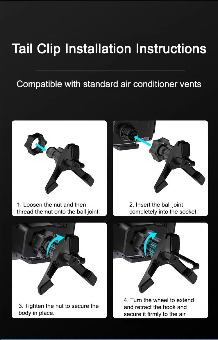 New High Intelligent Mobile Phone/Pad Holder Magnetic Phone Holder for Car Auto Rotating Phone Holder Wireless Car Charger