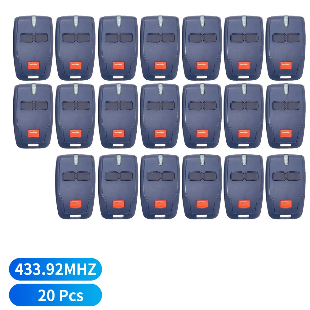 1-20 piezas para BFT MITTO 2 y 4 B RCB02 RCB04 KLEIO B RCA02 RCA04 TRC1 TRC2 TRC3 Control remoto para puerta de garaje 433,92 MH