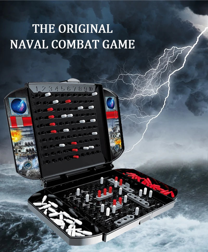 Fun Kids Warship Sea Ship Board Game Toys Classic Double Battleship Naval Combat Strategy Board Game