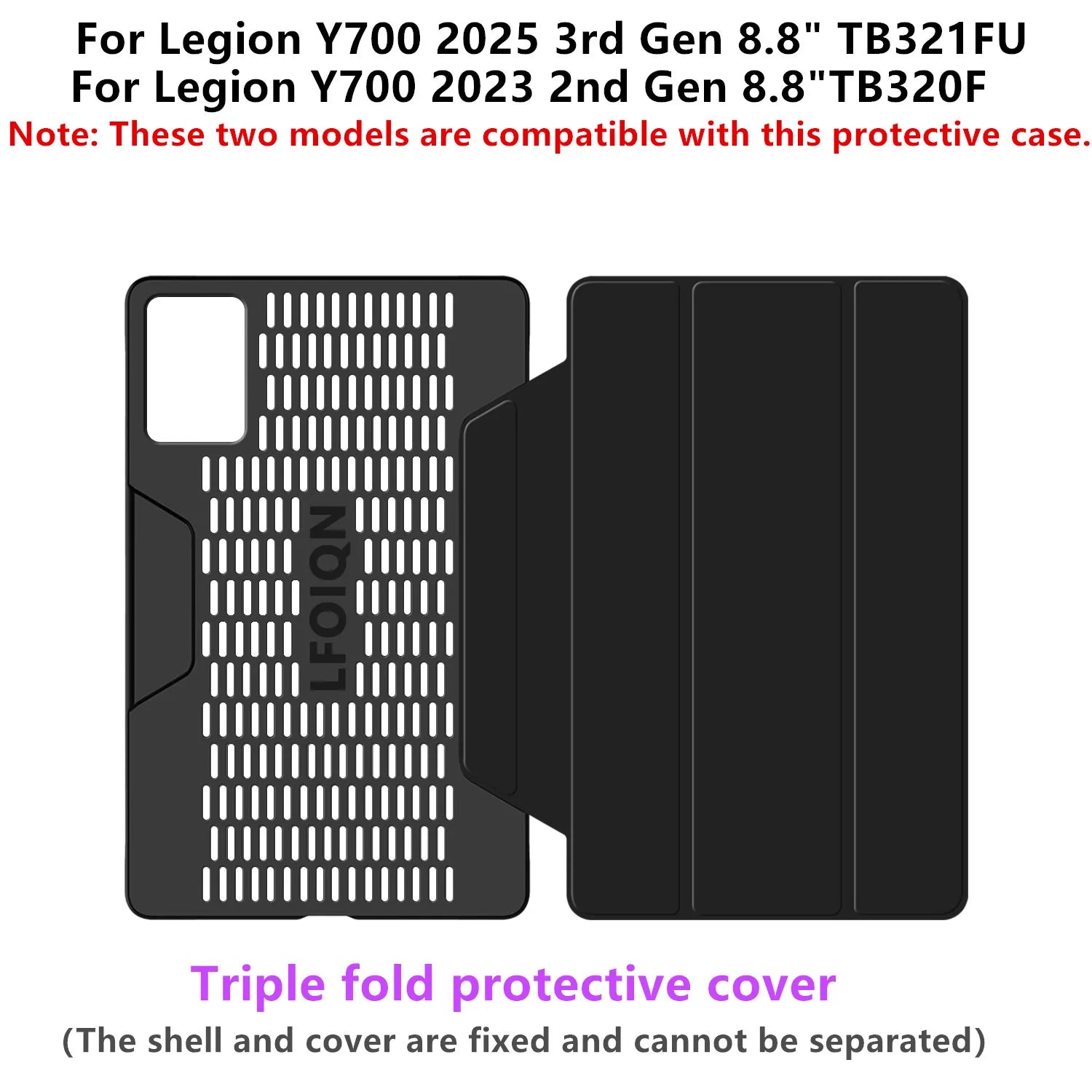 HUWEI Case For Lenovo Legion Y700 2025 2023 8.8" Game Tablet for LEGION Y700 2nd 3rd Gen TB-321FU TB-320F TB-320FC Cover Shell