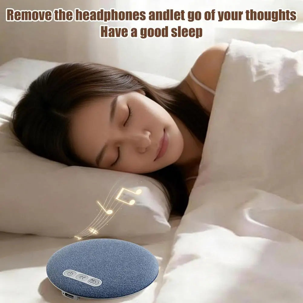 Bluetooth Pillow Speaker for Sleeping, Ultra-Thin Under Pillow Sound Machine with White Noise HiFi Stereo Audio Sleeping Aid